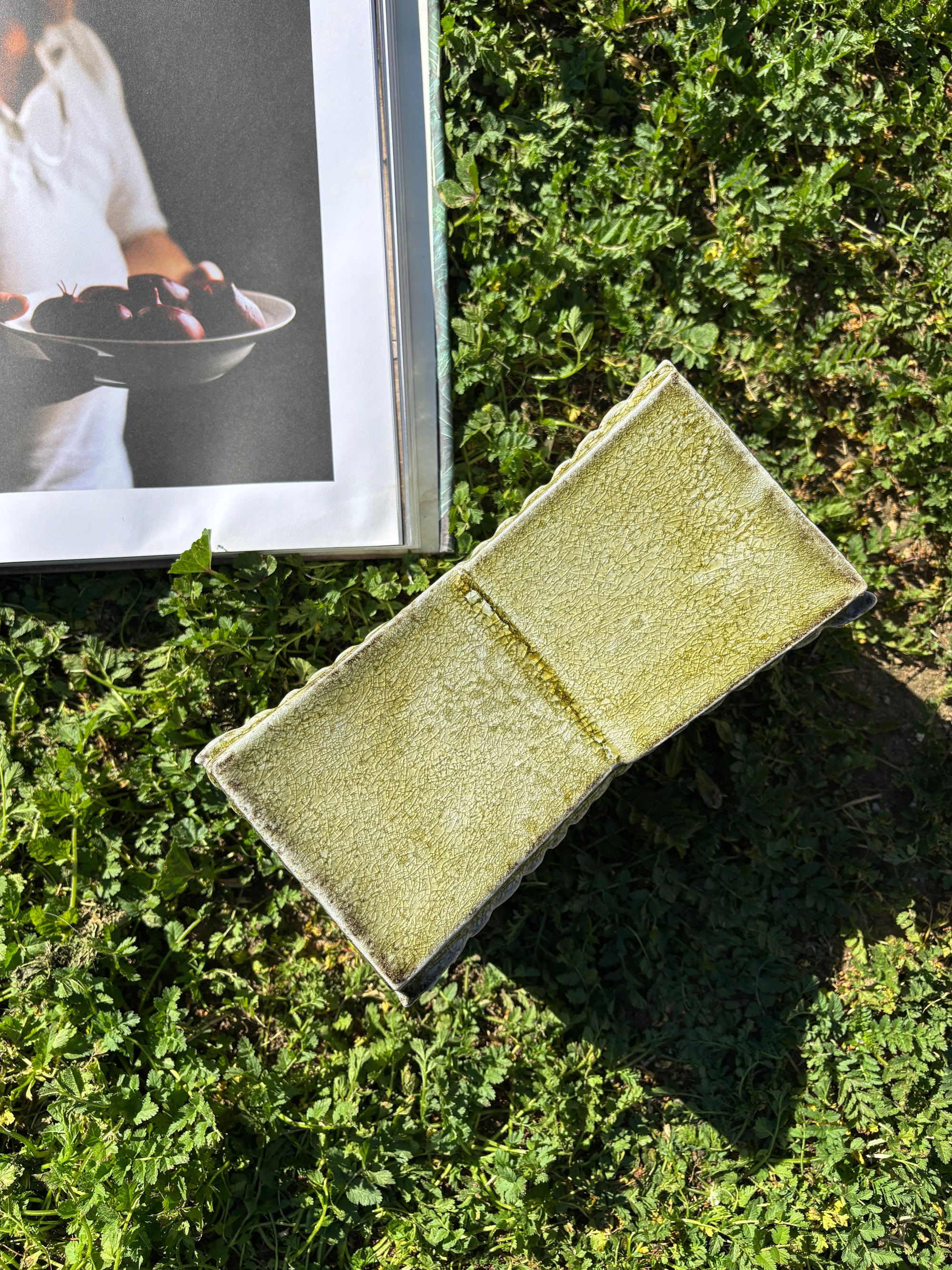Book Rest Sculpture in Moss